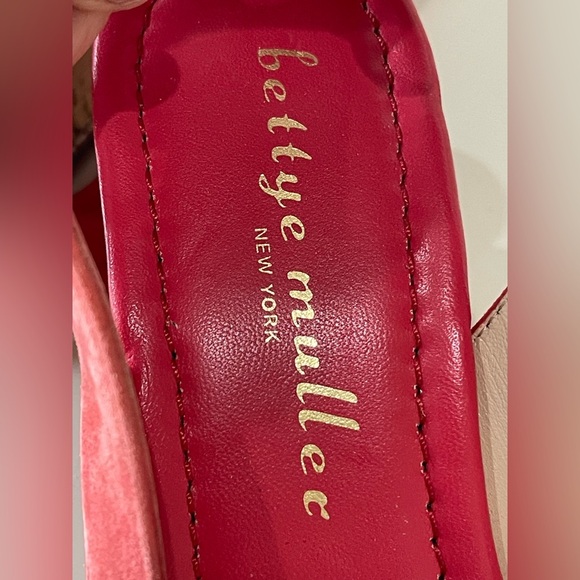 Bettye Muller asper drill, cork soul wedge size 10 suede uppers in peach sherbet - Picture 6 of 6